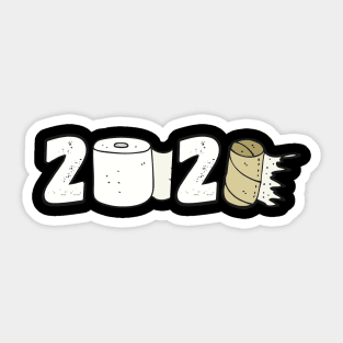 2021 toilet paper Sticker